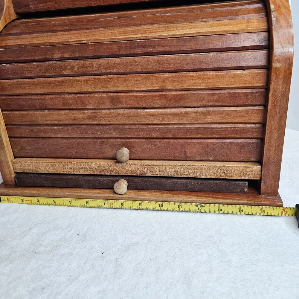 Vintage Handmade Bread Box With Cutting Board